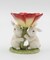 Ceramic Easter Bunnies Holding Red Flower T-Light Candle Holder, Home Décor, Gift for Her, Gift for Mom, Kitchen Décor, Spring Décor